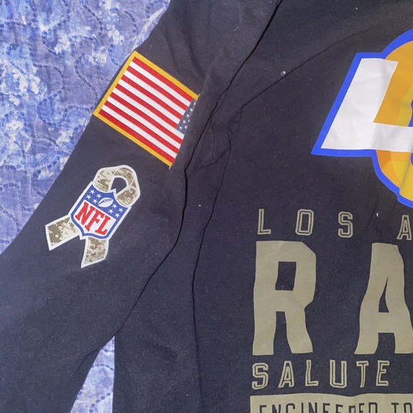 Nike Los‎ Angeles Rams Salute To Service Dri-Fit OnField T-Shirt Sz Medium - Picture 5 of 9